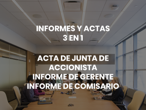 INFORMES Y ACTAS DE JUNTA SCVS